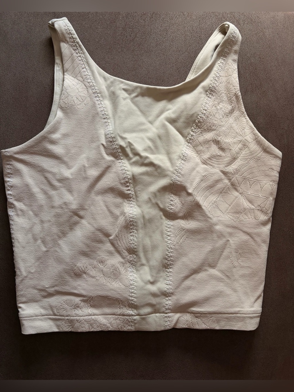 Nike Yoga Dri-FIT Engineered Knit Longline Sports Bra Crop Tank